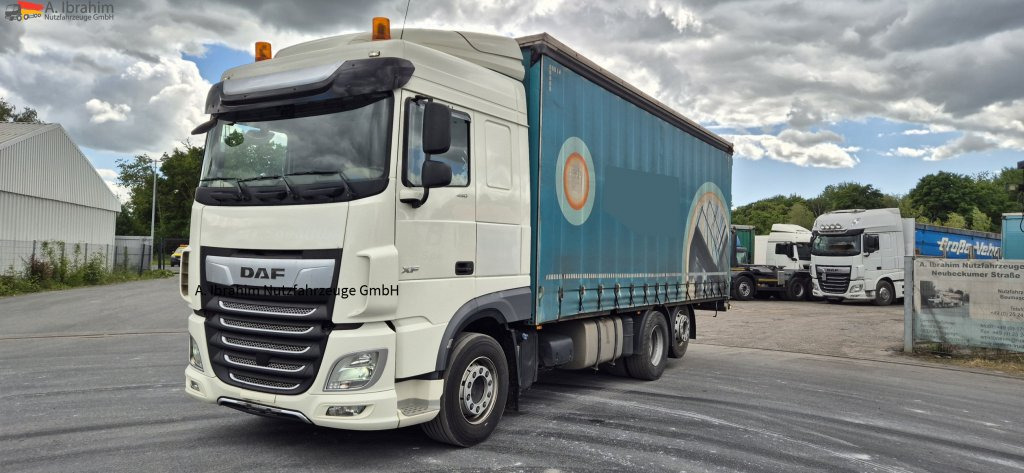 Daf XF 450 FAR 6x2, Liftachse Schiebeplane, Edscha - Tent veoauto: pilt 1 Daf XF 450 FAR 6x2, Liftachse Schiebeplane, Edscha - Tent veoauto: pilt 1
