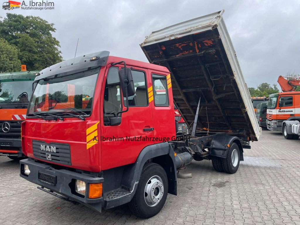 MAN L 2000 Meiller 3 Seitenkipper Rost ja (Aufbau), sonst Zustand gut - Tarbesõiduk kallur: pilt 1 MAN L 2000 Meiller 3 Seitenkipper Rost ja (Aufbau), sonst Zustand gut - Tarbesõiduk kallur: pilt 1
