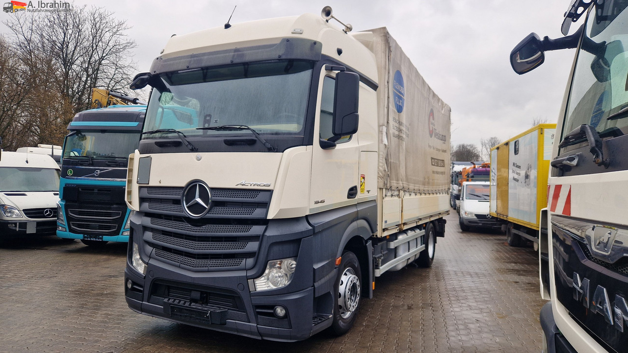 Mercedes-Benz 1845 Retarder Klima, Kühlschrank Edscha, Retarder, LBW, Zustand gut - Tent veoauto: pilt 1 Mercedes-Benz 1845 Retarder Klima, Kühlschrank Edscha, Retarder, LBW, Zustand gut - Tent veoauto: pilt 1