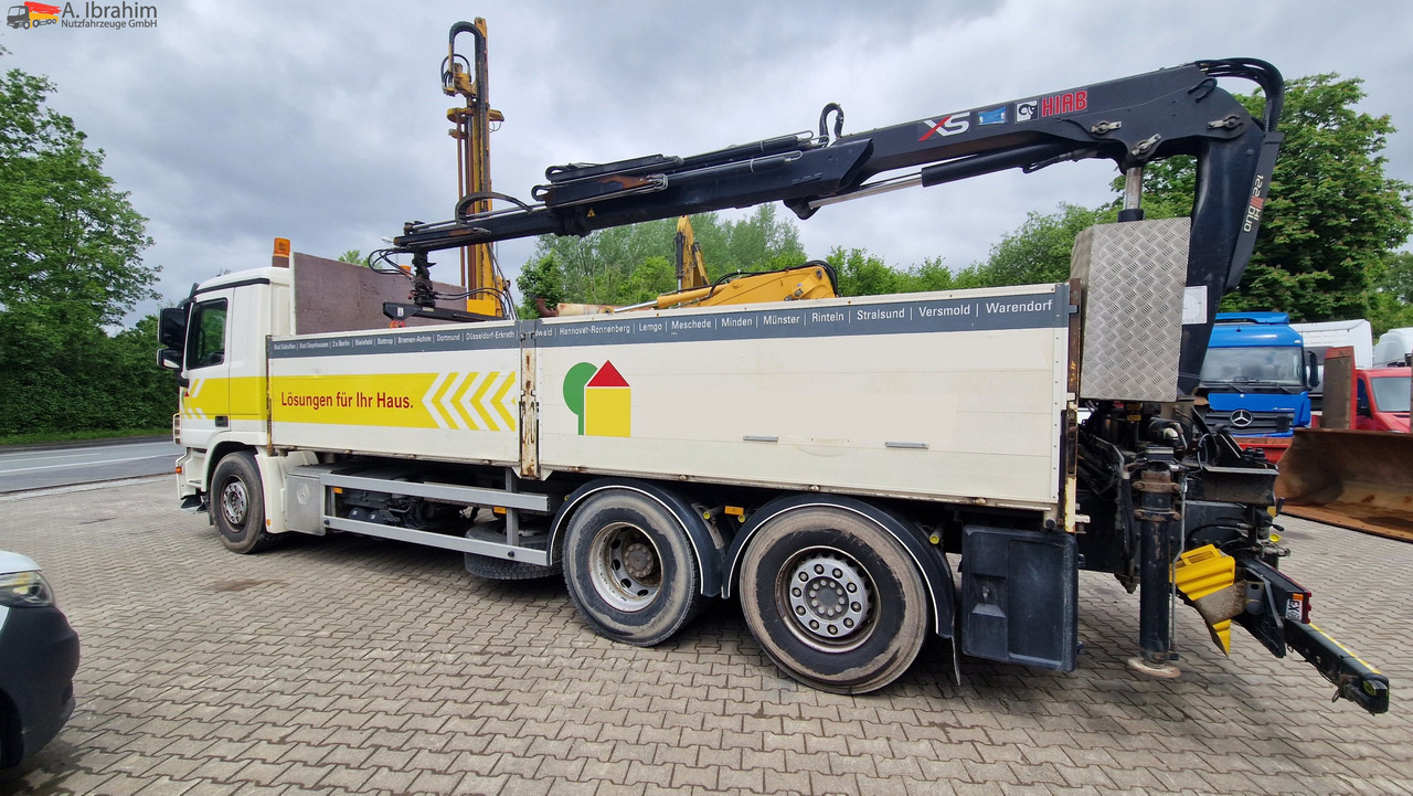 Kraanaga veoauto, Madelveok/ Platvormveok Mercedes-Benz 2541L Baustoff mit HIAB 122, Palettengabel Lift-Lenkachse, mp3: pilt 11