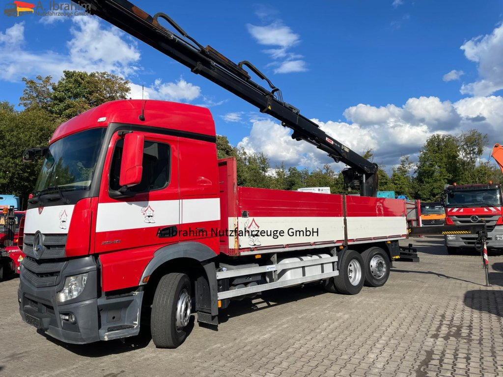 Mercedes-Benz Actors 2545 6x2 Pritsche Kran HIAB 166 - Madelveok/ Platvormveok, Kraanaga veoauto: pilt 1 Mercedes-Benz Actors 2545 6x2 Pritsche Kran HIAB 166 - Madelveok/ Platvormveok, Kraanaga veoauto: pilt 1
