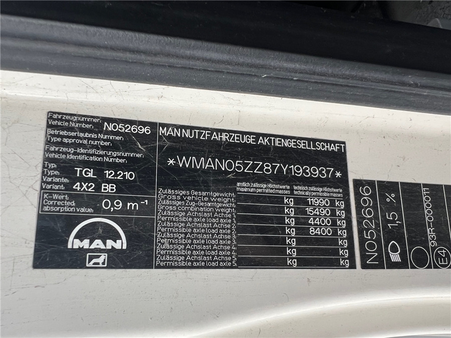 Tent veoauto MAN TGL 12.210: pilt 13
