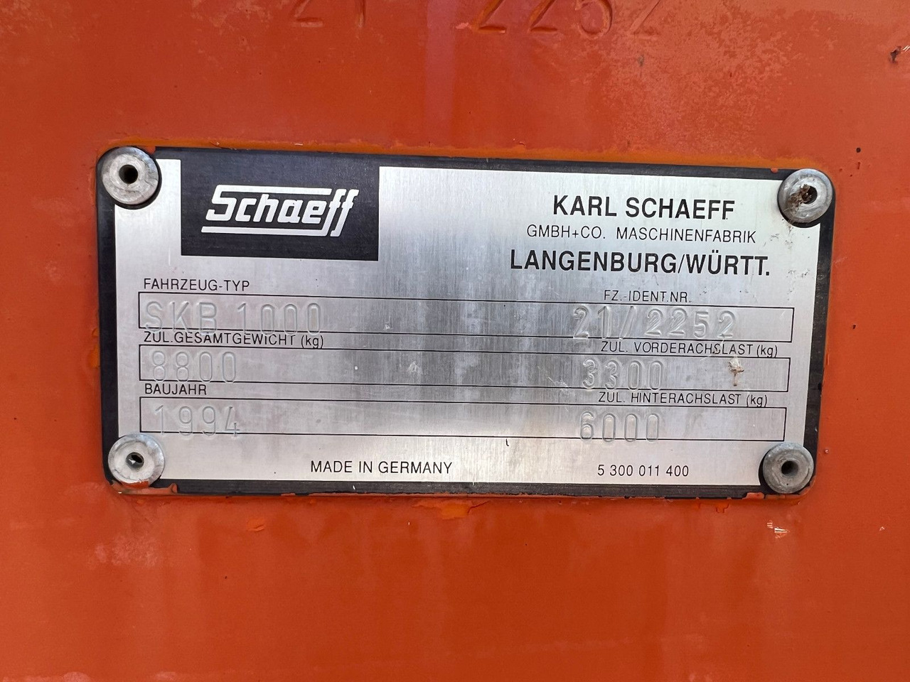 Schaeff SKB 1000 - Ekskavaator-laadur: pilt 3 Schaeff SKB 1000 - Ekskavaator-laadur: pilt 3
