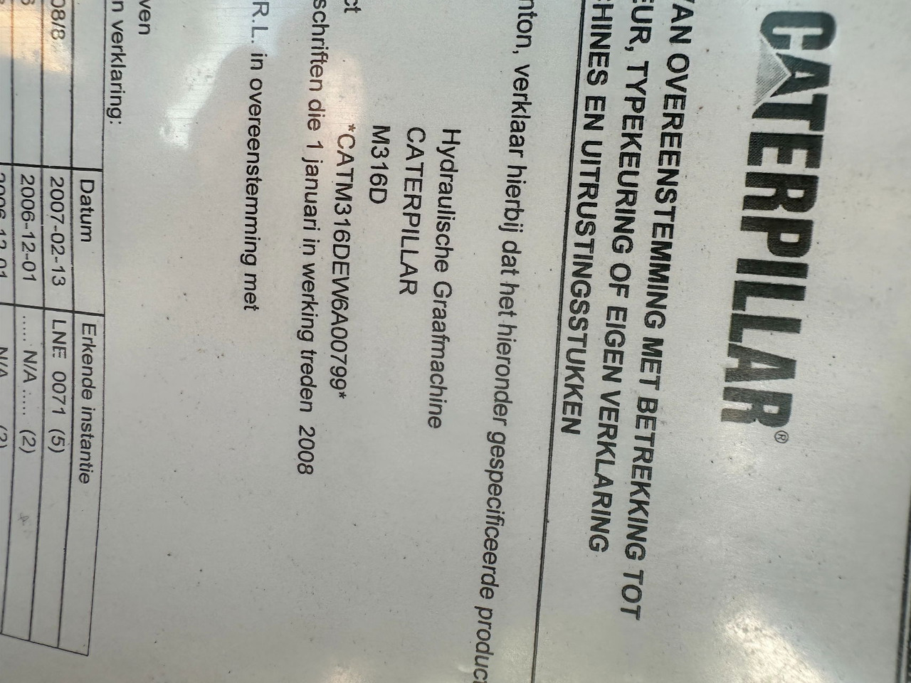 Rataslaadur Caterpillar M316D: pilt 12 Rataslaadur Caterpillar M316D: pilt 12