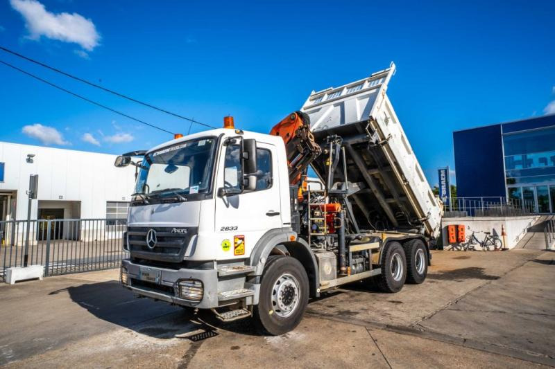 Mercedes AXOR 2633+BIBENNE+PALFINGER 18T/m /3XHydr. - Kallurauto, Kraanaga veoauto: pilt 1 Mercedes AXOR 2633+BIBENNE+PALFINGER 18T/m /3XHydr. - Kallurauto, Kraanaga veoauto: pilt 1