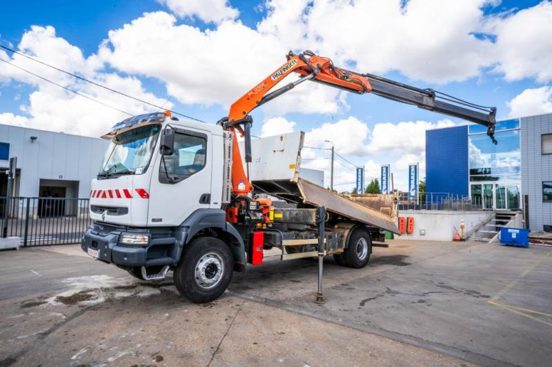 Renault KERAX 320 DCI +BIBENNE+PALFINGER 12Ton/m/2 EXT. - Kallurauto, Kraanaga veoauto: pilt 1 Renault KERAX 320 DCI +BIBENNE+PALFINGER 12Ton/m/2 EXT. - Kallurauto, Kraanaga veoauto: pilt 1
