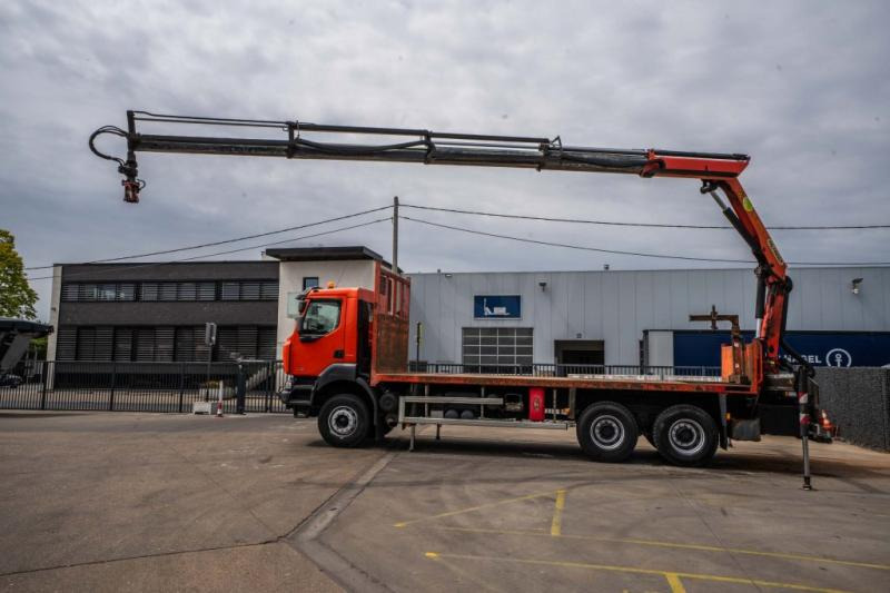 Renault KERAX 380 DXI-6X4+PALFINGER 18 T/m + 4 EXT - Madelveok/ Platvormveok, Kraanaga veoauto: pilt 1 Renault KERAX 380 DXI-6X4+PALFINGER 18 T/m + 4 EXT - Madelveok/ Platvormveok, Kraanaga veoauto: pilt 1