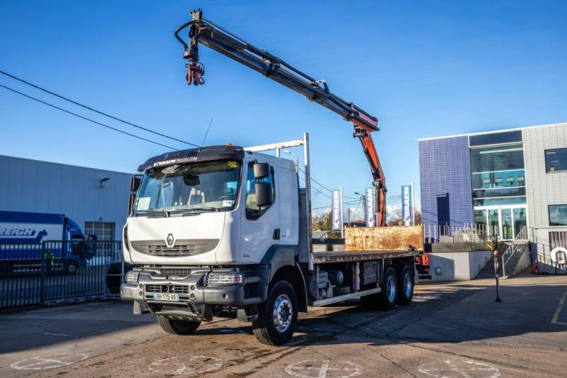 Renault KERAX 380 DXI+E5+PK18TM/3EXT - Madelveok/ Platvormveok, Kraanaga veoauto: pilt 1 Renault KERAX 380 DXI+E5+PK18TM/3EXT - Madelveok/ Platvormveok, Kraanaga veoauto: pilt 1