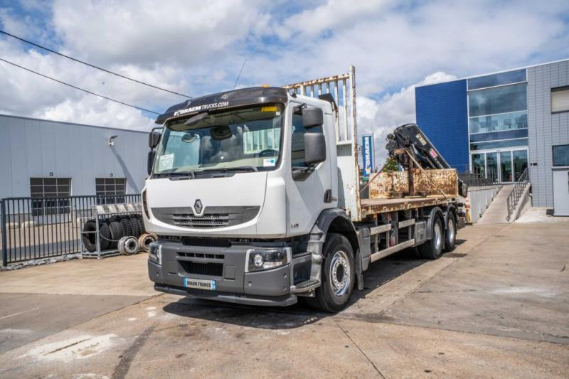 Renault LANDER 340 DXI-6X4+HIAB 14 T/m/3xhydr. - Madelveok/ Platvormveok, Kraanaga veoauto: pilt 1 Renault LANDER 340 DXI-6X4+HIAB 14 T/m/3xhydr. - Madelveok/ Platvormveok, Kraanaga veoauto: pilt 1