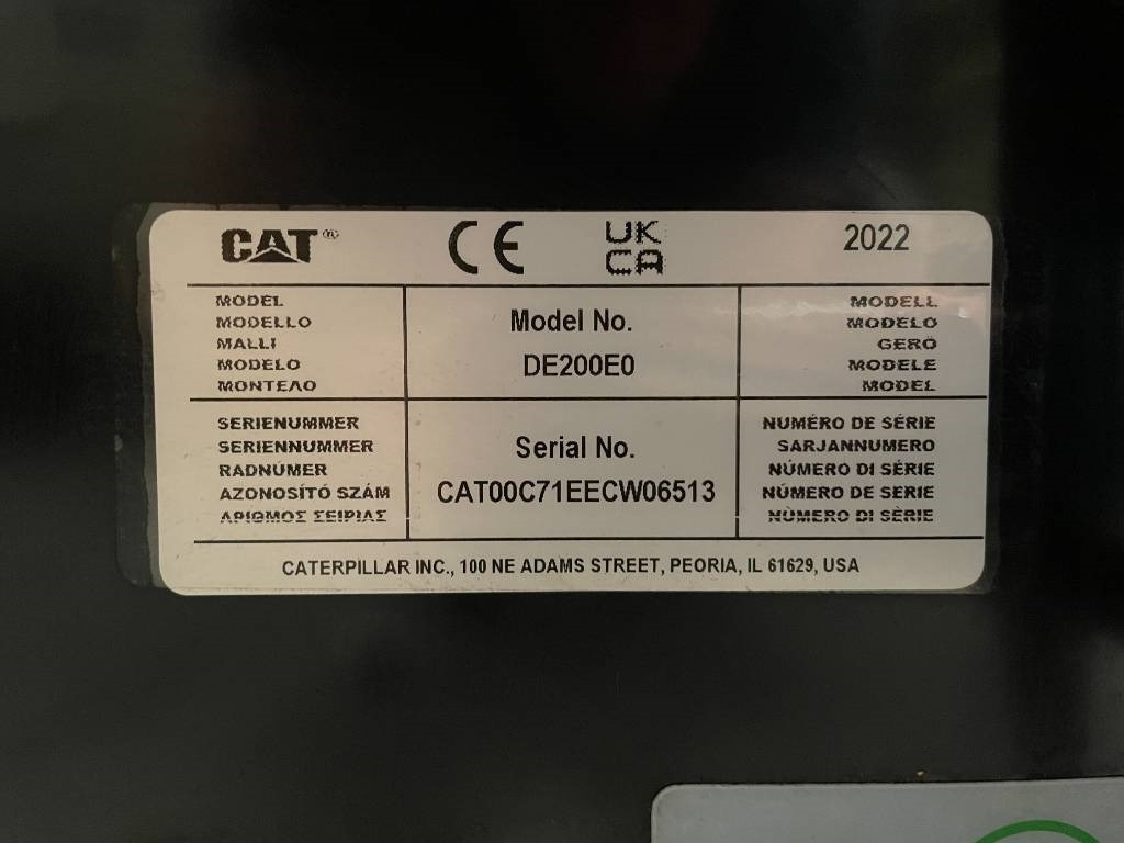 Uus Generaatorikomplekt CAT DE200E0 - 200 kVA Generator - DPX-18017: pilt 23
