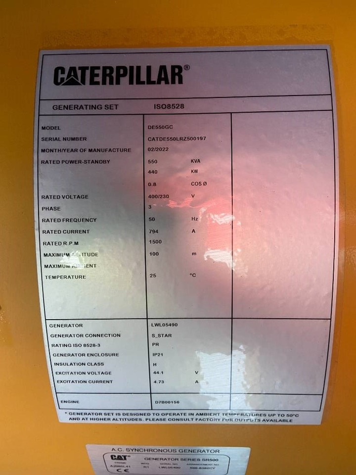 CAT DE550GC - 550 kVA Stand-by Generator - DPX-18221 - Generaatorikomplekt: pilt 4 CAT DE550GC - 550 kVA Stand-by Generator - DPX-18221 - Generaatorikomplekt: pilt 4
