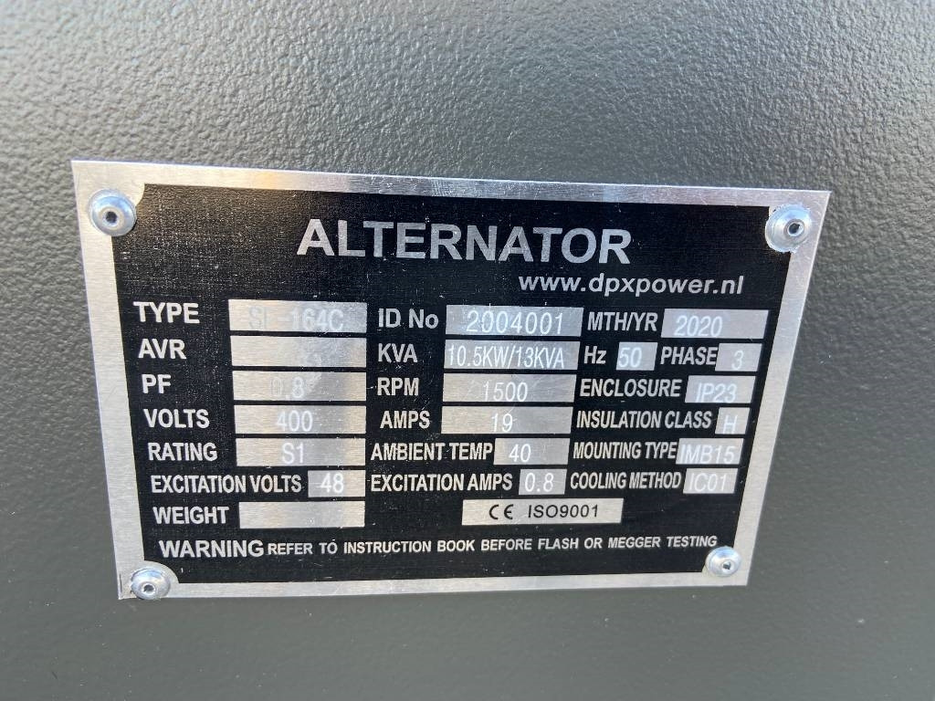 DPX SF-164C - 13 kVA Alternator - DPX-33801 - Generaatorikomplekt: pilt 4 DPX SF-164C - 13 kVA Alternator - DPX-33801 - Generaatorikomplekt: pilt 4