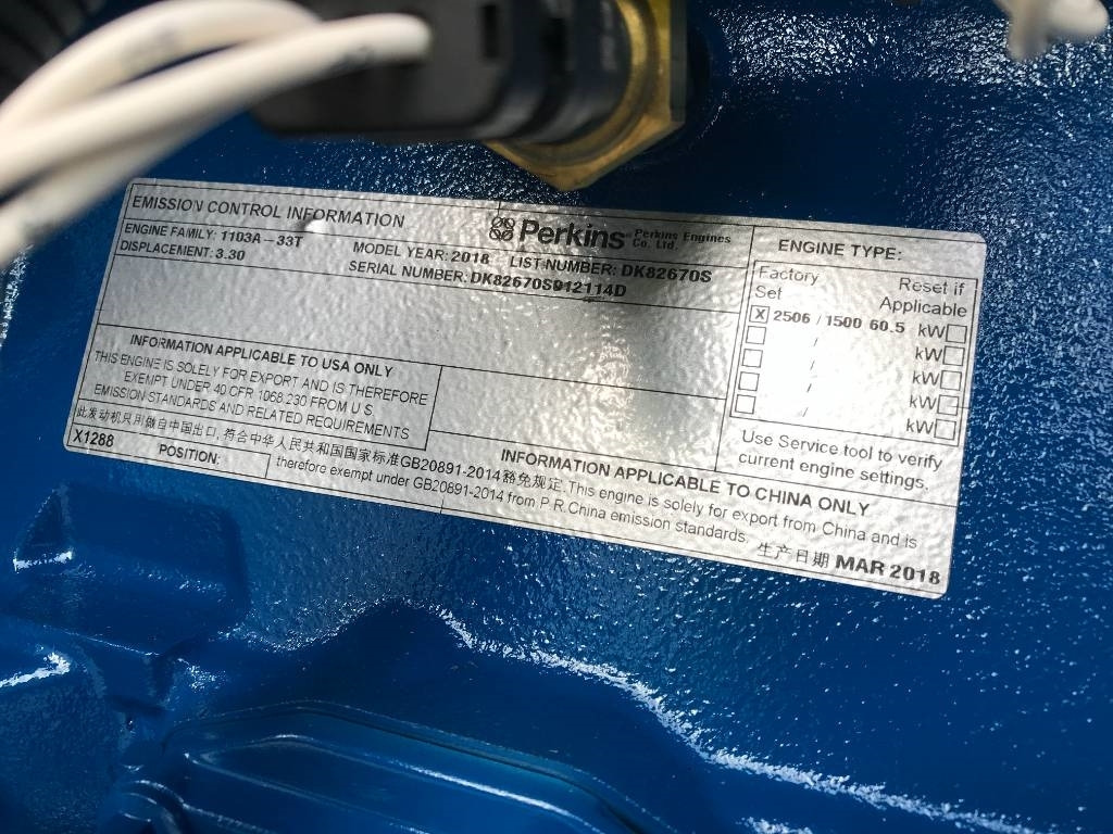 FG Wilson P65-5 - 65 kVA Genset - DPX-16006 - Generaatorikomplekt: pilt 5 FG Wilson P65-5 - 65 kVA Genset - DPX-16006 - Generaatorikomplekt: pilt 5