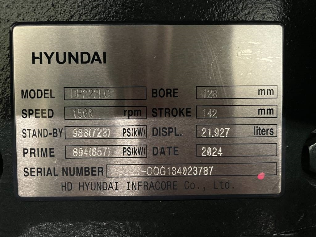 Uus Generaatorikomplekt Hyundai DP222LC - 825 kVA Generator - DPX-19858: pilt 16 Uus Generaatorikomplekt Hyundai DP222LC - 825 kVA Generator - DPX-19858: pilt 16