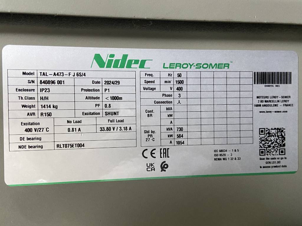 Perkins 2806D-E18TAG1A - 700 kVA Generator - DPX-19816 - Generaatorikomplekt: pilt 4 Perkins 2806D-E18TAG1A - 700 kVA Generator - DPX-19816 - Generaatorikomplekt: pilt 4