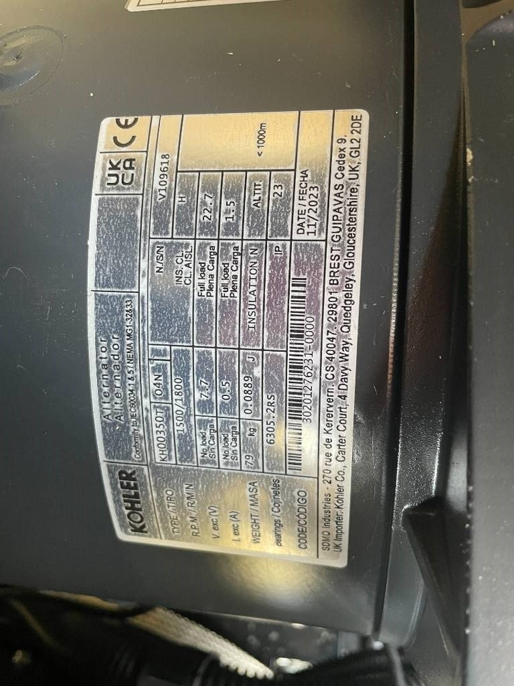 Sdmo K12 - 12 kVA Generator - DPX-17001  liising Sdmo K12 - 12 kVA Generator - DPX-17001: pilt 15