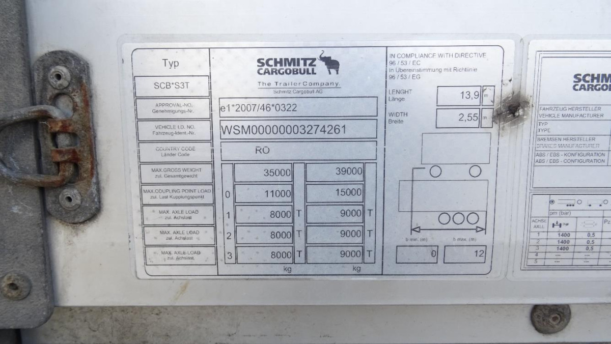 SCHMITZ CARGOBULL FIRANA - Tentpoolhaagis: pilt 3 SCHMITZ CARGOBULL FIRANA - Tentpoolhaagis: pilt 3
