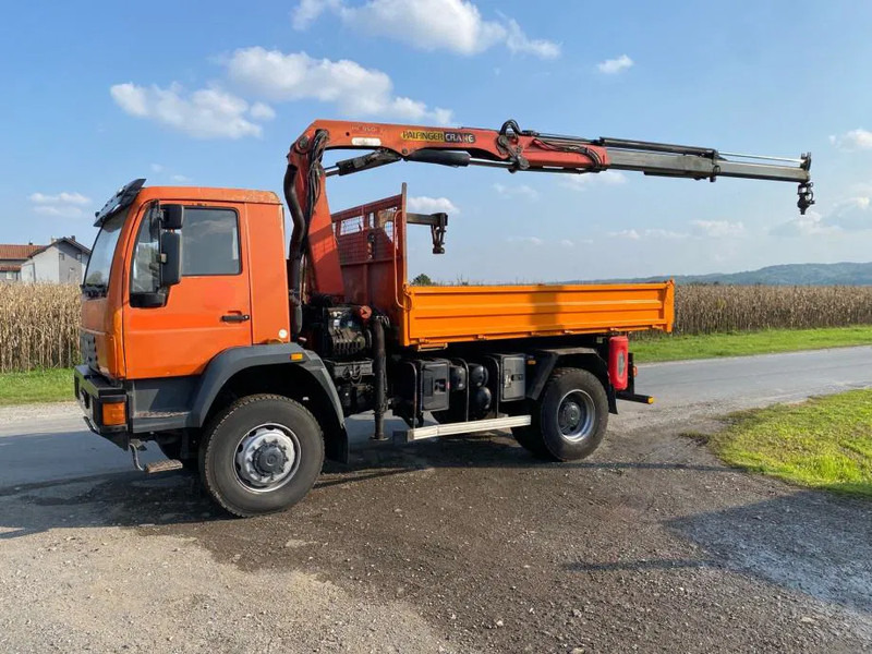 MAN LE 18-280 , 4X4 , Tipper , Palfinger PK 9501 - Kallurauto, Kraanaga veoauto: pilt 1 MAN LE 18-280 , 4X4 , Tipper , Palfinger PK 9501 - Kallurauto, Kraanaga veoauto: pilt 1