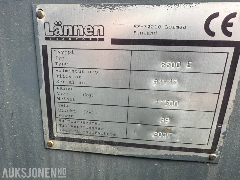2007 8600E LÄNNEN SKINNE/VEI GRAVELASTER M/PERSONLIFT, RAMMESTYRT - JERNBANE MASKIN - Ekskavaator-laadur: pilt 5 2007 8600E LÄNNEN SKINNE/VEI GRAVELASTER M/PERSONLIFT, RAMMESTYRT - JERNBANE MASKIN - Ekskavaator-laadur: pilt 5