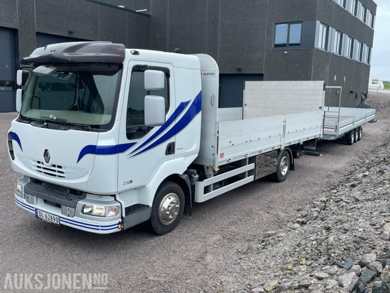 2007 RENAULT MIDLUM LASTEBIL - PLANBIL MED LIFT. KUN 95544 KM! - Madelveok/ Platvormveok: pilt 1 2007 RENAULT MIDLUM LASTEBIL - PLANBIL MED LIFT. KUN 95544 KM! - Madelveok/ Platvormveok: pilt 1