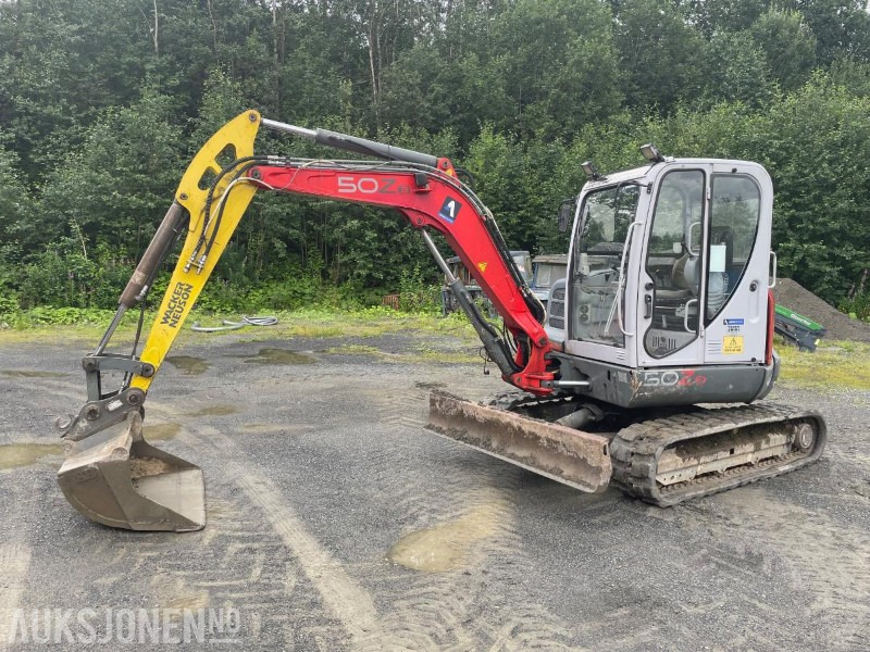 2007 Wacker Neuson 50Z3 rotortilt Hydraulisk S50 hurtigfeste 3 skuffer - Ekskavaator: pilt 1 2007 Wacker Neuson 50Z3 rotortilt Hydraulisk S50 hurtigfeste 3 skuffer - Ekskavaator: pilt 1