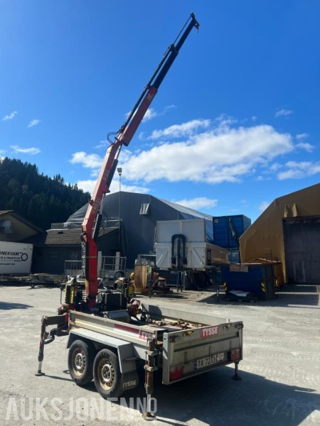 2008 Tysse tandemhenger med Fassi F22A.22 kran - klar til bruk, Nysertifisert! - Kraana: pilt 3 2008 Tysse tandemhenger med Fassi F22A.22 kran - klar til bruk, Nysertifisert! - Kraana: pilt 3