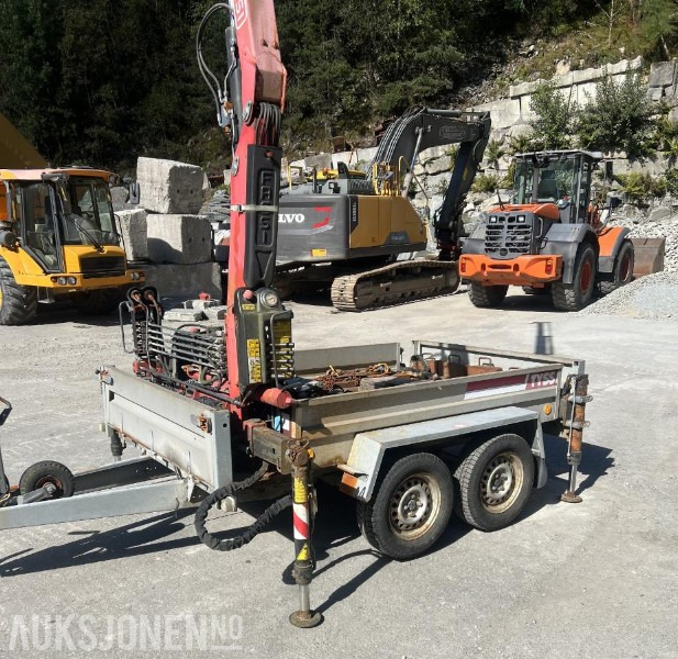 2008 Tysse tandemhenger med Fassi F22A.22 kran - klar til bruk, Nysertifisert! - Kraana: pilt 4 2008 Tysse tandemhenger med Fassi F22A.22 kran - klar til bruk, Nysertifisert! - Kraana: pilt 4