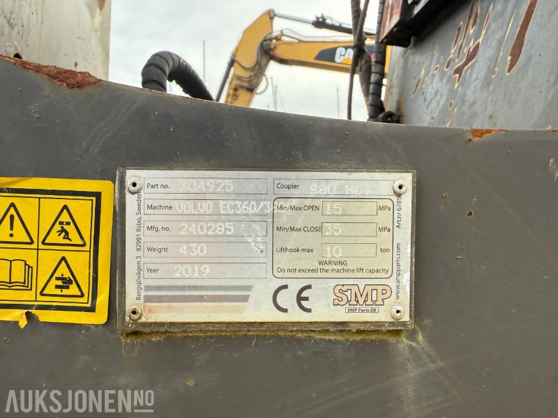 Ekskavaator 2012 Volvo EC380DL BELTEGRAVER 2 SKUFFER.: pilt 13