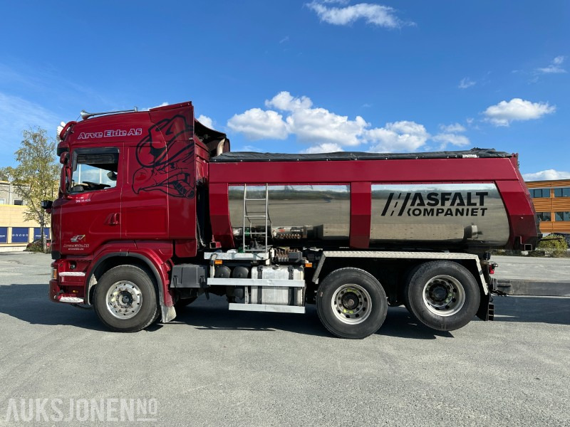 2013 Scania R500 tippbil med asfaltbalje og tippkasse - Brøyterigget - Euro 5 - Kallurauto: pilt 5 2013 Scania R500 tippbil med asfaltbalje og tippkasse - Brøyterigget - Euro 5 - Kallurauto: pilt 5