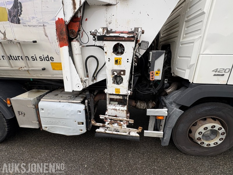 2014 Volvo FM420 EURO 6 sidelaster / komprimatorbil / renovasjonsbil - EU godkjent til 31.08.2026 - Prügiauto: pilt 5 2014 Volvo FM420 EURO 6 sidelaster / komprimatorbil / renovasjonsbil - EU godkjent til 31.08.2026 - Prügiauto: pilt 5