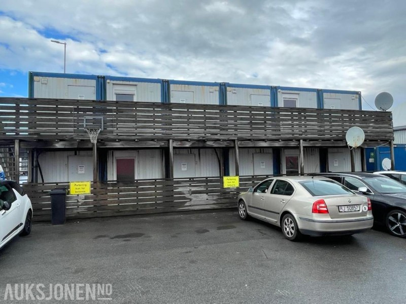 2015 Brakkerigg - Containerbrakker i stål med 8 hybler komplett med hybelkomfyr, dusj, toalett, lys og varme. - Ehitusseade: pilt 1 2015 Brakkerigg - Containerbrakker i stål med 8 hybler komplett med hybelkomfyr, dusj, toalett, lys og varme. - Ehitusseade: pilt 1
