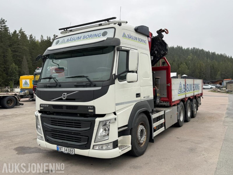 2015 Volvo FM 500 kranbil / 8x4 / HMF 5020-K6 kran med jibb / 88464 km - Kraanaga veoauto: pilt 1 2015 Volvo FM 500 kranbil / 8x4 / HMF 5020-K6 kran med jibb / 88464 km - Kraanaga veoauto: pilt 1