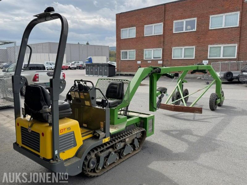 2015 Wacker Neuson DT15 beltedumper/spesialpåbygg for rør og langgods/tunnelklar maskin/lavtbyggende og hydraulisk styrt - Kallur: pilt 5 2015 Wacker Neuson DT15 beltedumper/spesialpåbygg for rør og langgods/tunnelklar maskin/lavtbyggende og hydraulisk styrt - Kallur: pilt 5