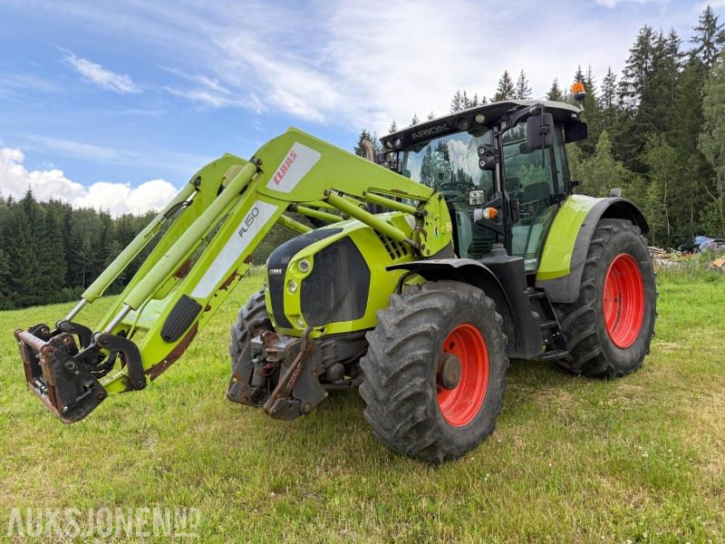 2016 Claas Arion 650 med frontlaster, lysrigg, 2-seter, 50 Km/t, stor service - Traktor: pilt 1 2016 Claas Arion 650 med frontlaster, lysrigg, 2-seter, 50 Km/t, stor service - Traktor: pilt 1