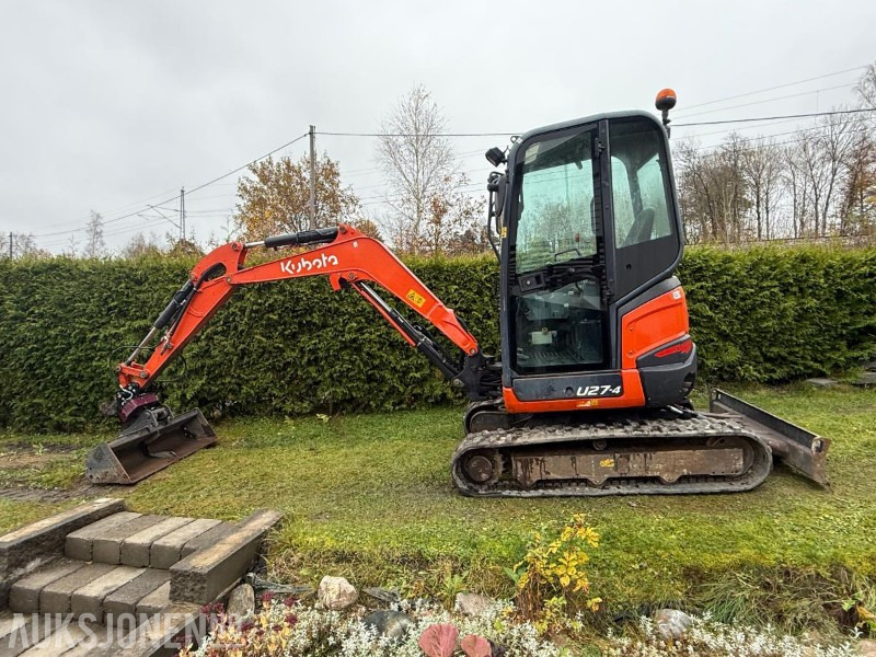 2016 Kubota U27-4 MINIGRAVER ROTOR 2 SKUFFER SERVICEHISTORIKK 2430 TIMER - Miniekskavaator: pilt 2 2016 Kubota U27-4 MINIGRAVER ROTOR 2 SKUFFER SERVICEHISTORIKK 2430 TIMER - Miniekskavaator: pilt 2