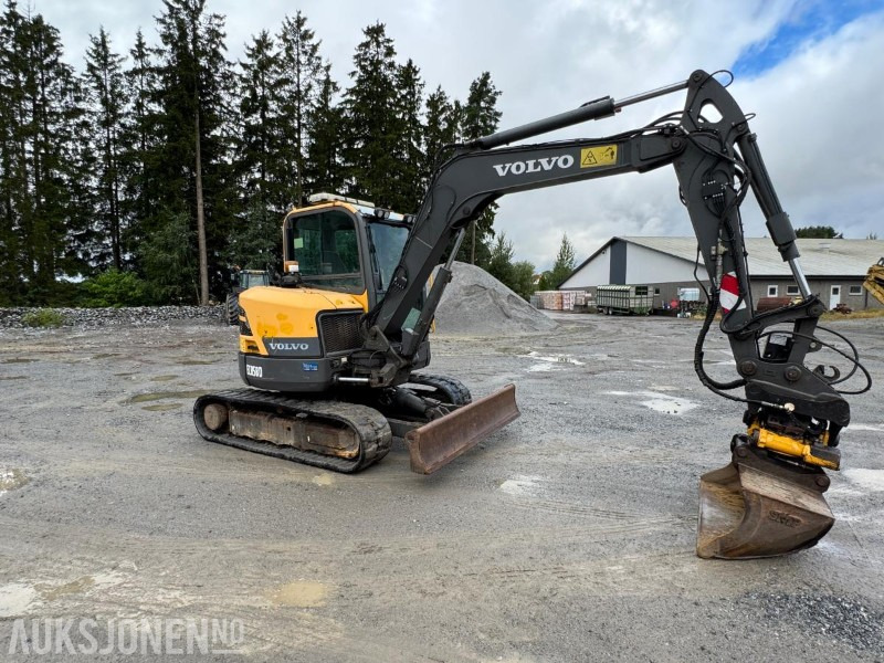 2016 Volvo ecr58d beltegraver 4301t, tiltrotator, pusseskuff,steinskuff - Miniekskavaator: pilt 2 2016 Volvo ecr58d beltegraver 4301t, tiltrotator, pusseskuff,steinskuff - Miniekskavaator: pilt 2