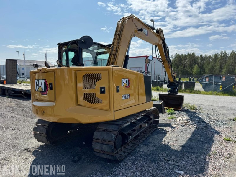 2021 Cat 307.5 gravemaskin med tiltrotator og sentralsmøring / 2 stk skuffer / årskontrollert - Ekskavaator: pilt 5 2021 Cat 307.5 gravemaskin med tiltrotator og sentralsmøring / 2 stk skuffer / årskontrollert - Ekskavaator: pilt 5
