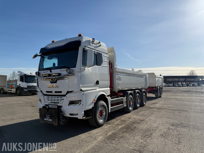 2022 MAN TGX 35.510 - Bil og henger. Grus og asfalt kasser - Kallurauto: pilt 1 2022 MAN TGX 35.510 - Bil og henger. Grus og asfalt kasser - Kallurauto: pilt 1