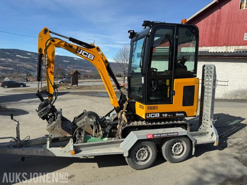 2024 JCB 19 C-1 MINIGRAVER, 3 SKUFFER, PIGGHAMMER, MASKINHENGER, KUN 200 TIMER, UTVIDET GARANTI - Miniekskavaator: pilt 1 2024 JCB 19 C-1 MINIGRAVER, 3 SKUFFER, PIGGHAMMER, MASKINHENGER, KUN 200 TIMER, UTVIDET GARANTI - Miniekskavaator: pilt 1