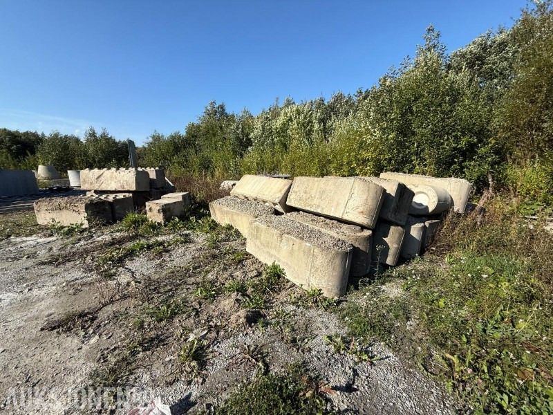 Ehitusseade Betongblokker Samlet 24 stk inkl. Betongmur med sving: pilt 1
