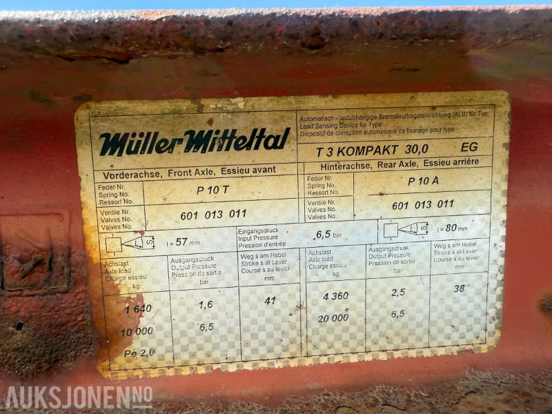 2007 Muller Mitteltal T 3 kompakt maskintralle - Blir EU OK - Haagis: pilt 5 2007 Muller Mitteltal T 3 kompakt maskintralle - Blir EU OK - Haagis: pilt 5
