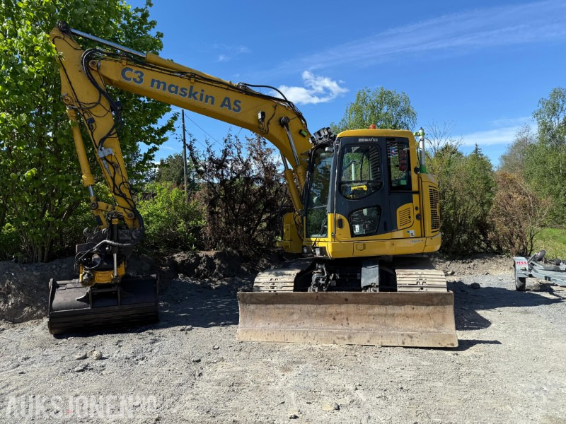 Komatsu PC138 gravemaskin, GPS, Tiltrotator, Smøring, Kamera - Ekskavaator: pilt 1 Komatsu PC138 gravemaskin, GPS, Tiltrotator, Smøring, Kamera - Ekskavaator: pilt 1