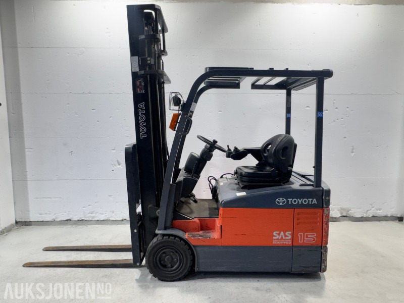2007 Toyota 7FBEF15 - Elektrisk motvektstruck - kun 1315 timer - Materjali käitlemise seade: pilt 2 2007 Toyota 7FBEF15 - Elektrisk motvektstruck - kun 1315 timer - Materjali käitlemise seade: pilt 2