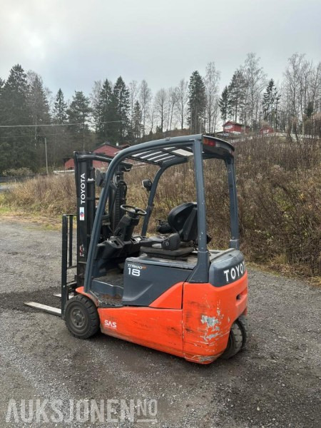 2016 TOYOTA 8FBEK18T ELEKTRISK TRUCK | 1800KG | REP.OBJEKT - Materjali käitlemise seade: pilt 5 2016 TOYOTA 8FBEK18T ELEKTRISK TRUCK | 1800KG | REP.OBJEKT - Materjali käitlemise seade: pilt 5