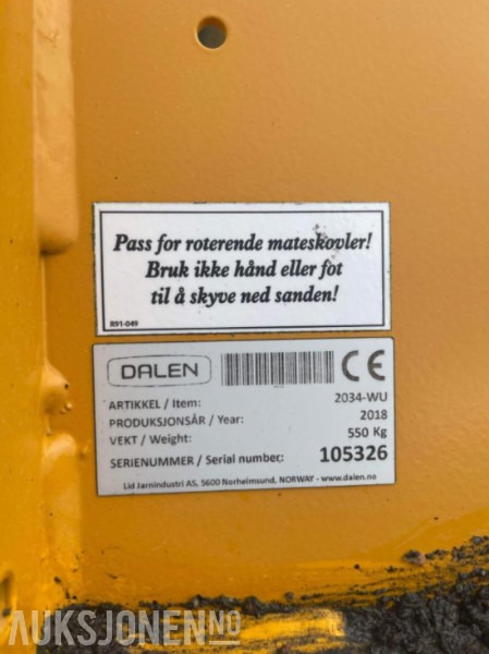 2018 Dalen 2034-WU Strøer/Spreder - Põllutööseade: pilt 2 2018 Dalen 2034-WU Strøer/Spreder - Põllutööseade: pilt 2