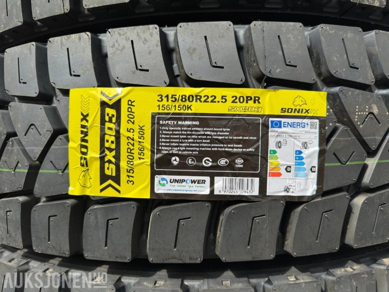 2025 Sonix lastebildekk / Anleggsdekk / 315/80R22.5 - Veoauto: pilt 4 2025 Sonix lastebildekk / Anleggsdekk / 315/80R22.5 - Veoauto: pilt 4