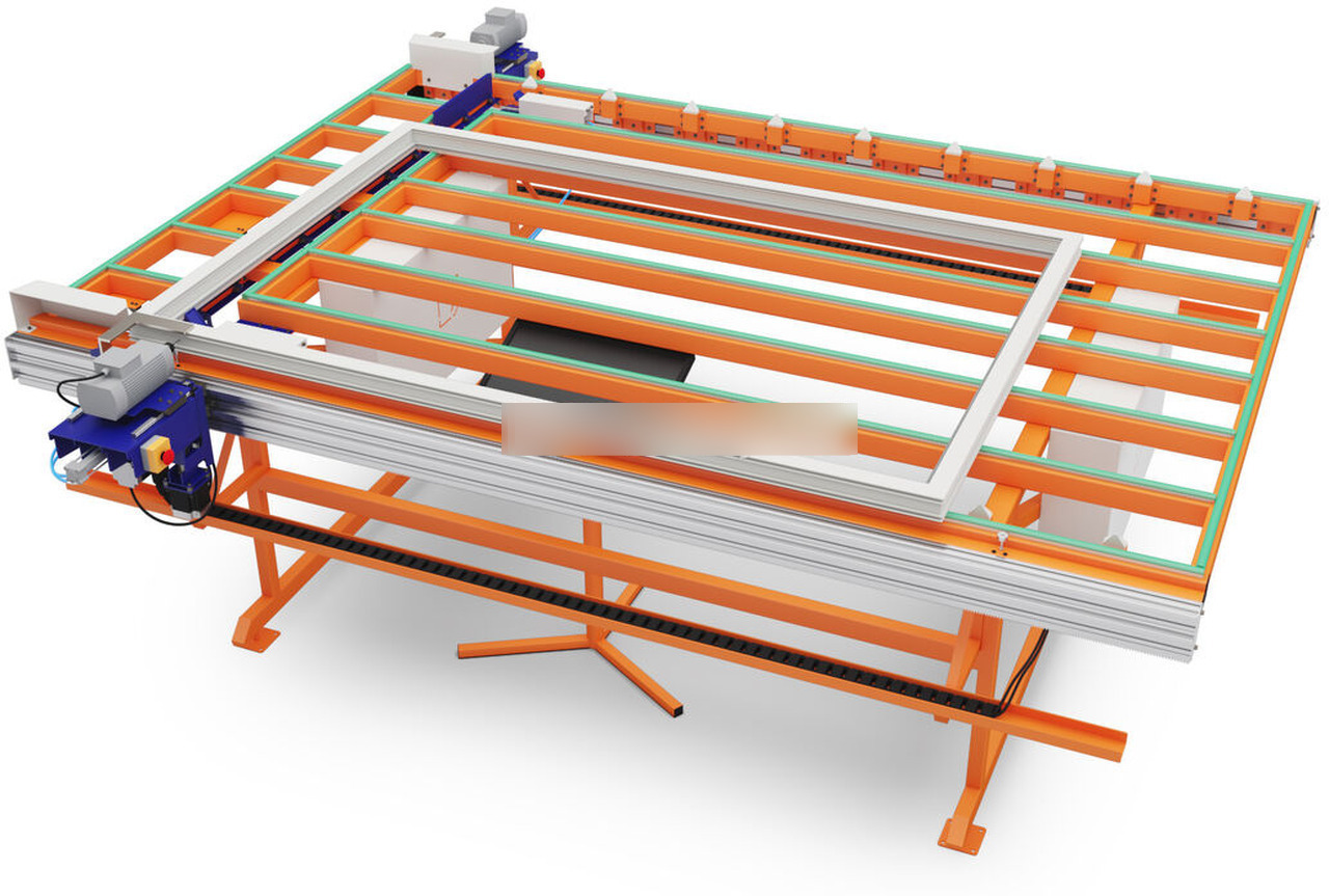 Wise Service Double-headed station for drilling holes for the impost in the frame WS402 - Tööpink: pilt 1 Wise Service Double-headed station for drilling holes for the impost in the frame WS402 - Tööpink: pilt 1