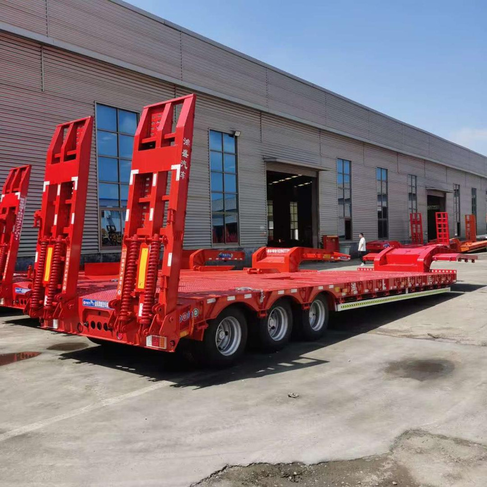 Uus Madal platvormpoolhaagis ZHICHENG Semi Flat Bed Low Bed in New or Used with 3 Axles 4 Axles: pilt 11