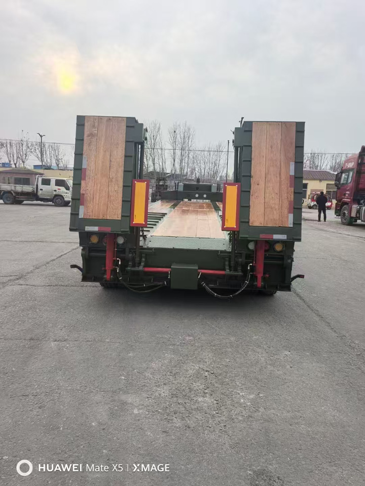 Uus Madal platvormpoolhaagis ZHICHENG Semi Flat Bed Low Bed in New or Used with 3 Axles 4 Axles: pilt 13