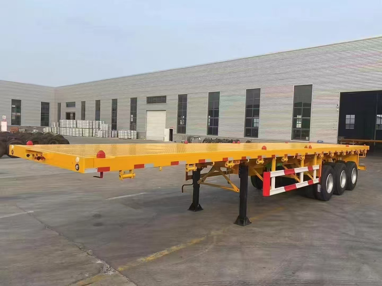 Uus Madal platvormpoolhaagis ZHICHENG Semi Flat Bed Low Bed in New or Used with 3 Axles 4 Axles: pilt 31